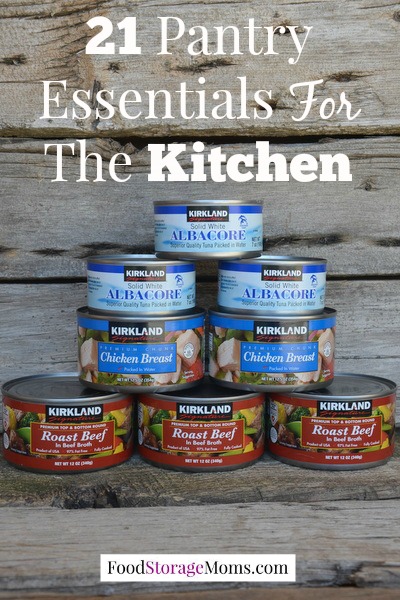 21 Pantry Essentials For The Kitchen-these are my go to pantry essentials for every meal by FoodStorageMoms.com