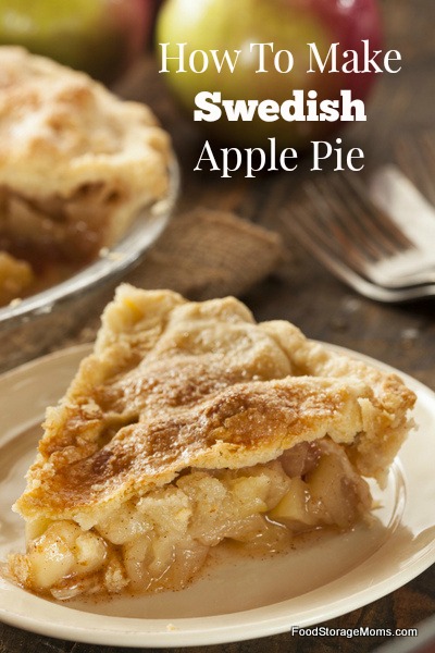 How To Make Swedish Apple Pie | via www.foodstoragemoms.com