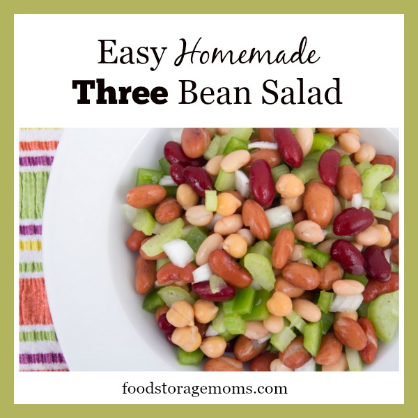 Easy To Make Homemade Three Bean Salad Recipe