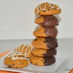 Pumpkin Chocolate Chip Cookies Dipped In Chocolate by FoodStorageMoms.com