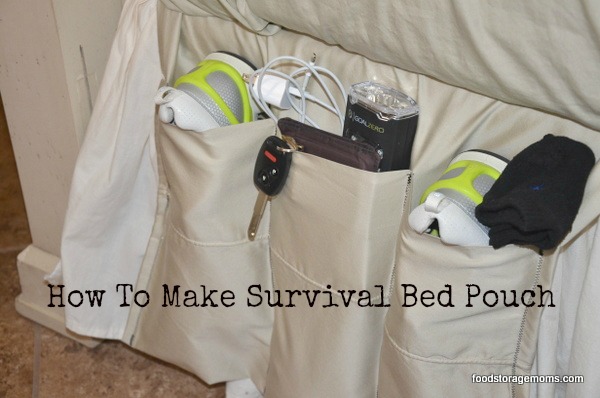 Survival Bed Pouch You Can Make With Pillowcase | via www.foodstoragemoms.com