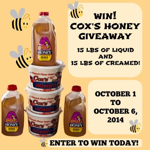 Coxs Honey Group Giveaway, raw, unfiltered, pure honey |via www.foodstoragemoms.com