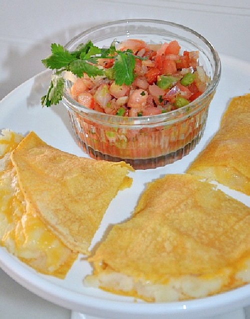 Potatoes Made Into Quesadillas