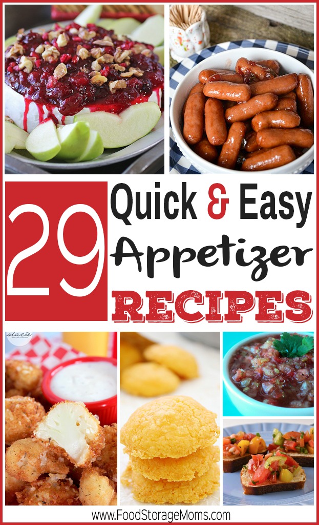 29 Quick and Easy Appetizer Recipes You Will Love