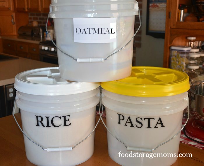 food storage buckets