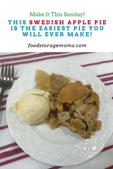 This Swedish Apple Pie is the easiest pie you will ever make!