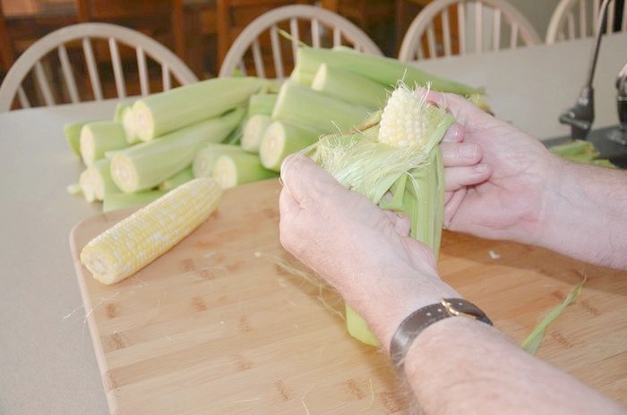 Shucking The Corn