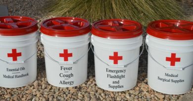 DIY Dollar Store First Aid Kit Buckets