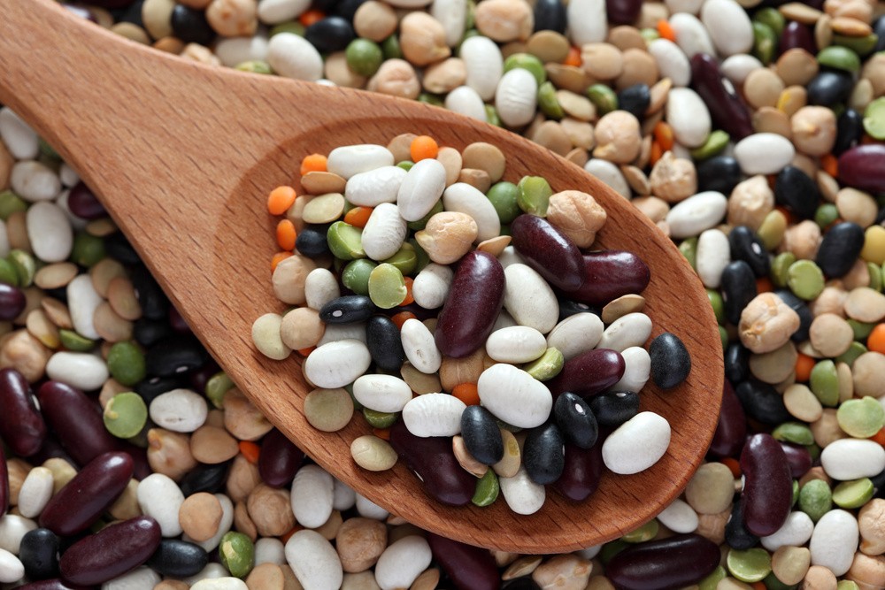 Mixed Beans with Spoon