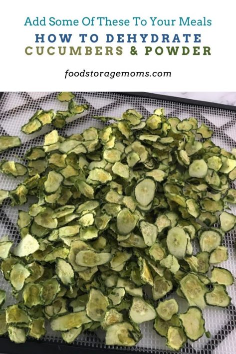 How To Dehydrate Cucumbers & Make Powder