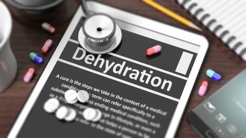severely dehydrated