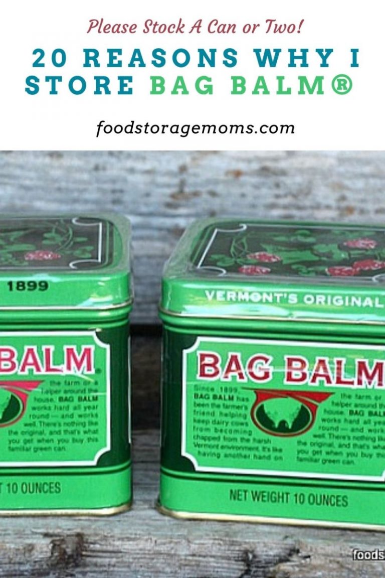 20 Reasons Why I Store Bag Balm® And You Should Too!