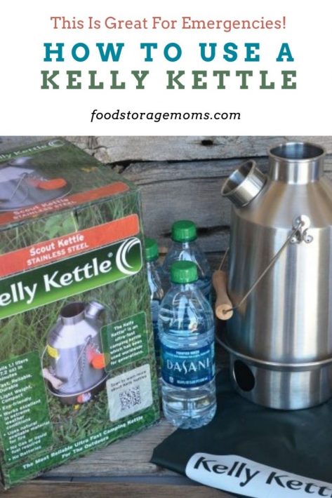  Kelly Kettle Camp Stove Stainless Steel - Boils Water