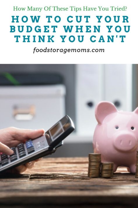 How To Cut Your Budget When You Think You Can't