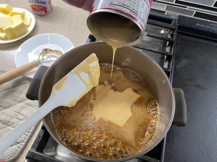 Add the Sweetened Condensed Milk