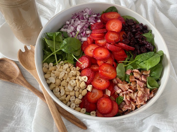 Strawberry Spinach Salad