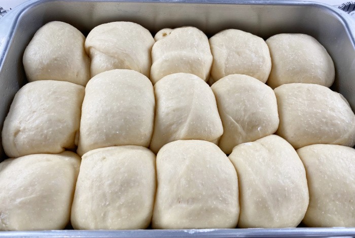 Dinner Rolls Rising 1