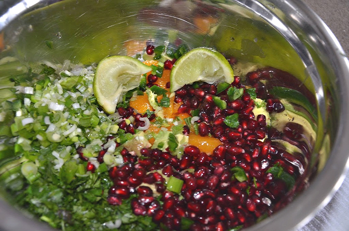 Pomegranate Avocado Salsa