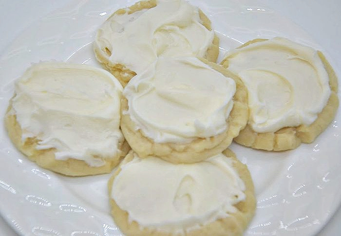 Soft Sugar Cookies On A Plate
