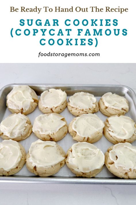 Sugar Cookies Frosted with Cream Cheese Frosting