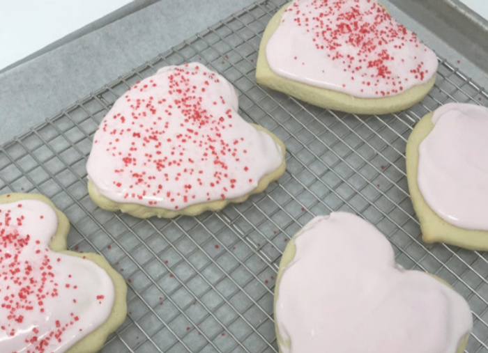 Sour Cream Cookies on a Rack