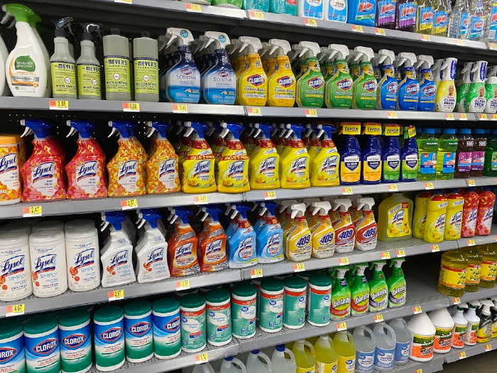 Cleaning supplies on sale