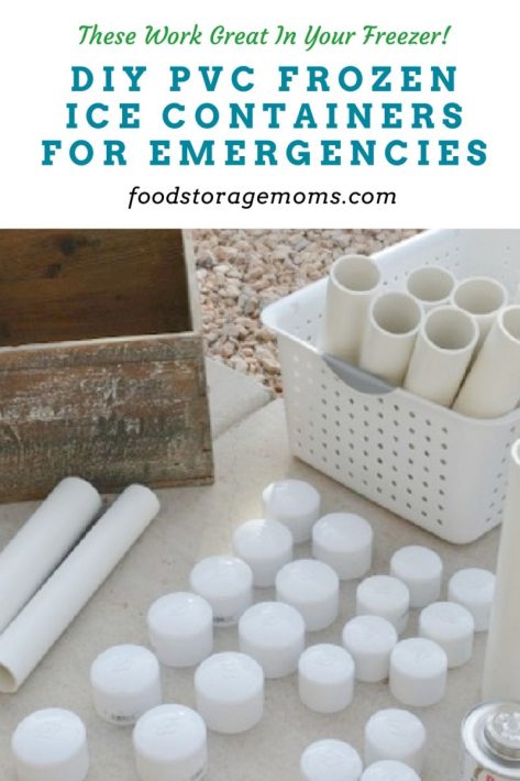 DIY PVC Frozen Ice Containers For Emergencies