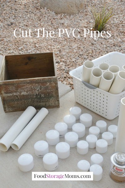 Cutting The PVC Pipes