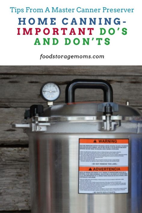 Home Canning-Important Do's and Don'ts