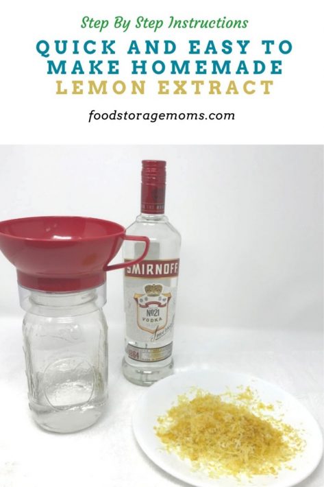 Quick And Easy To Make Homemade Lemon Extract