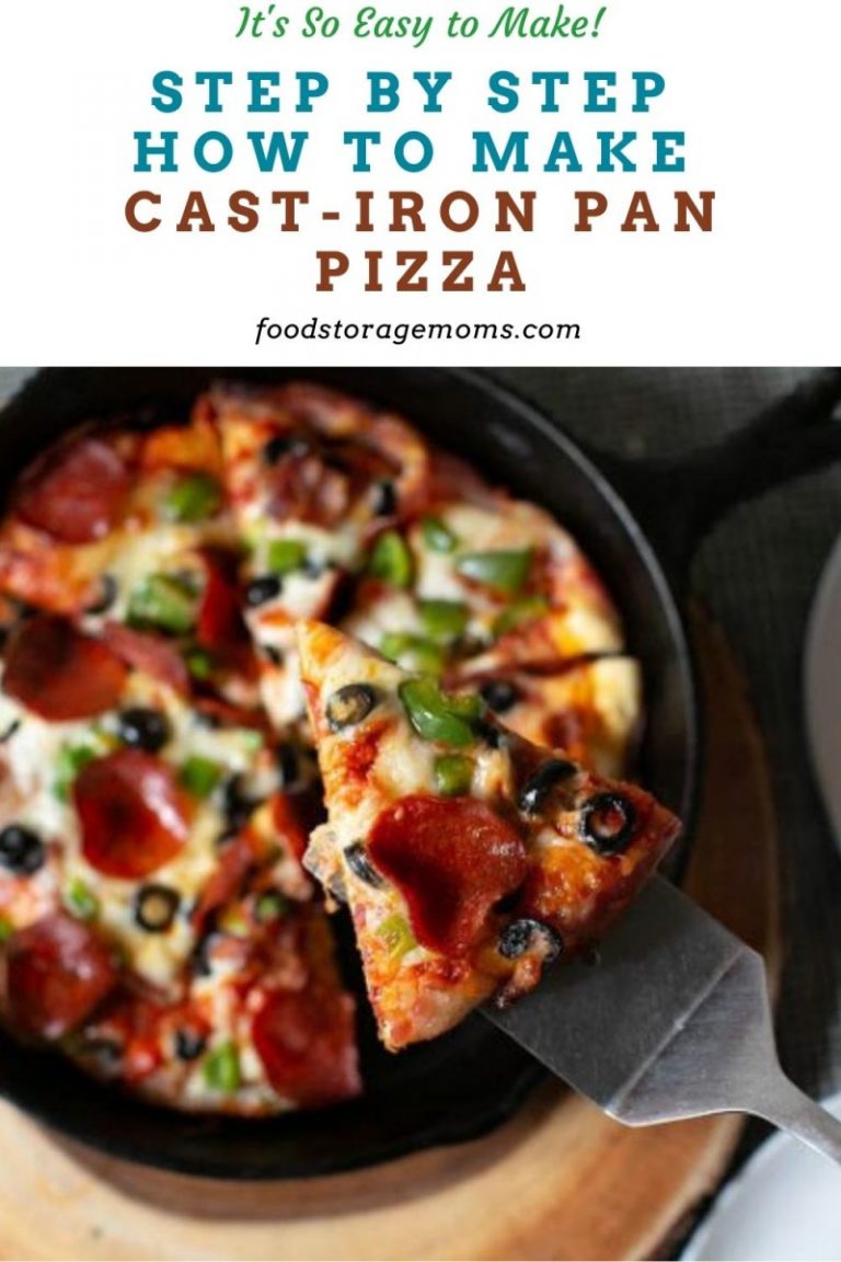 Step By Step How To Make CastIron Pan Pizza Food Storage Moms