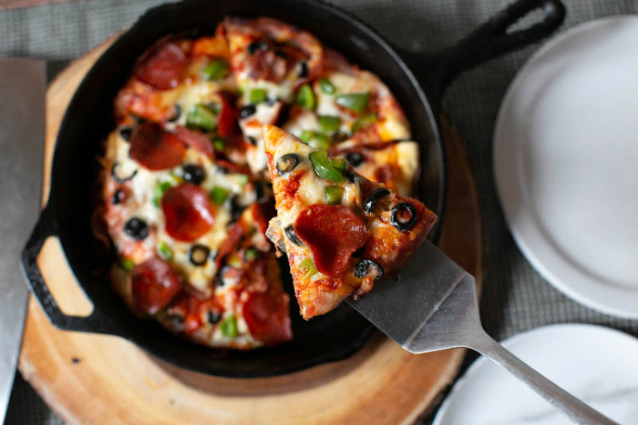 Step By Step How To Make Cast-Iron Pan Pizza