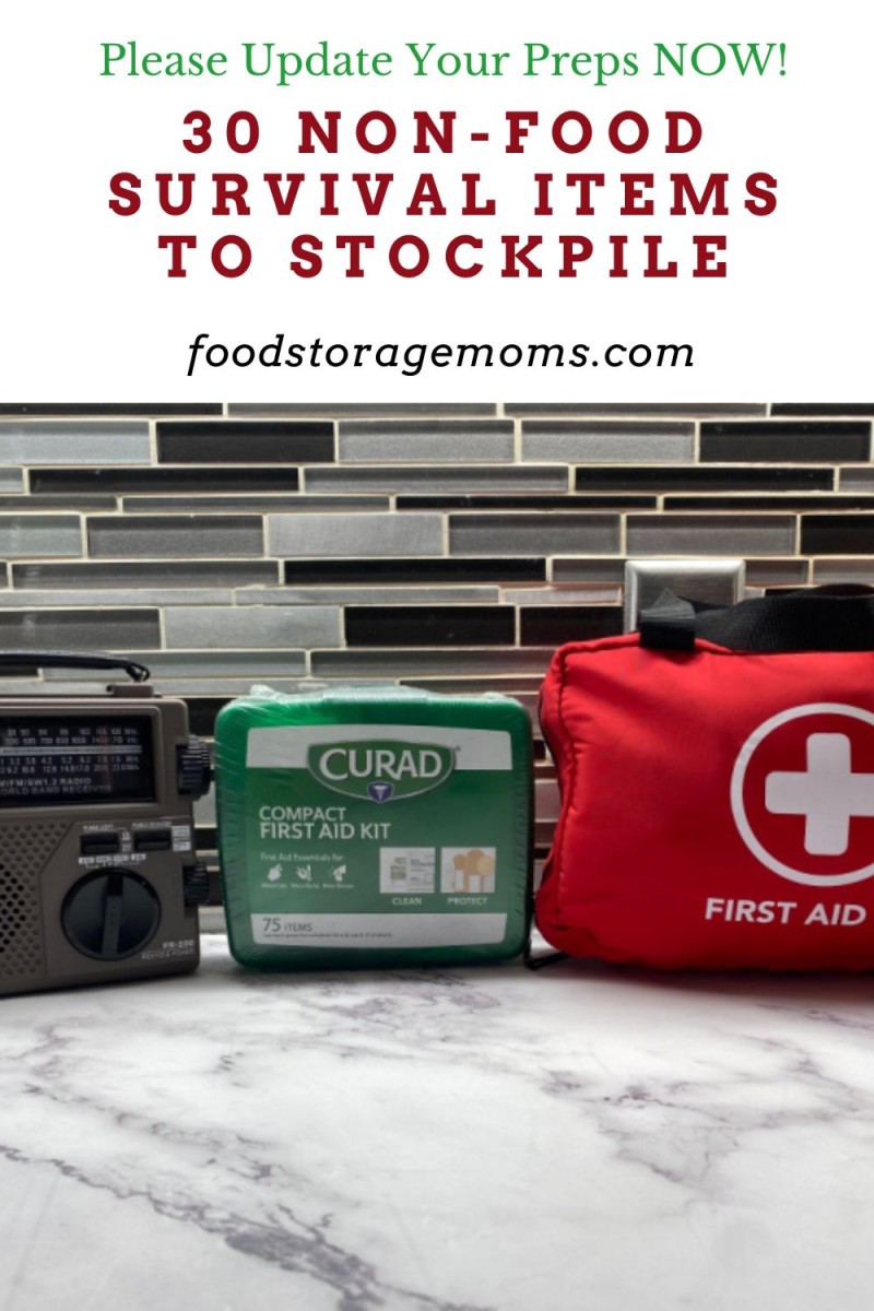 30 NonFood Survival Items To Stockpile Food Storage Moms