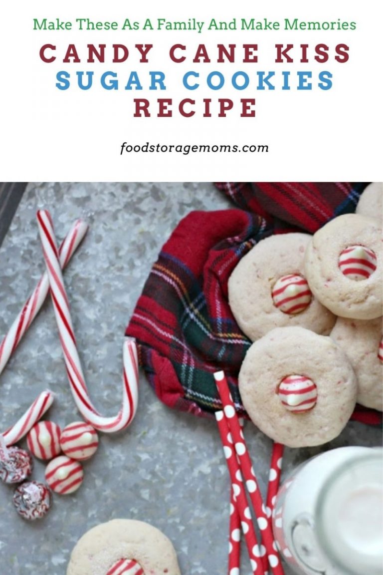 Candy Cane Kiss Sugar Cookies Recipe Food Storage Moms