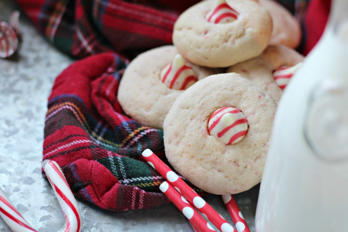 Candy Cane Kiss Sugar Cookies Recipe