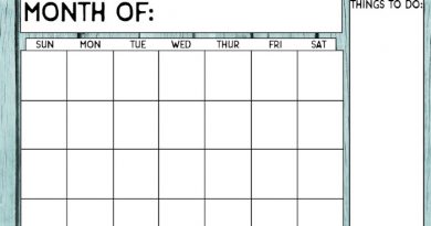 Free Printable Calendar