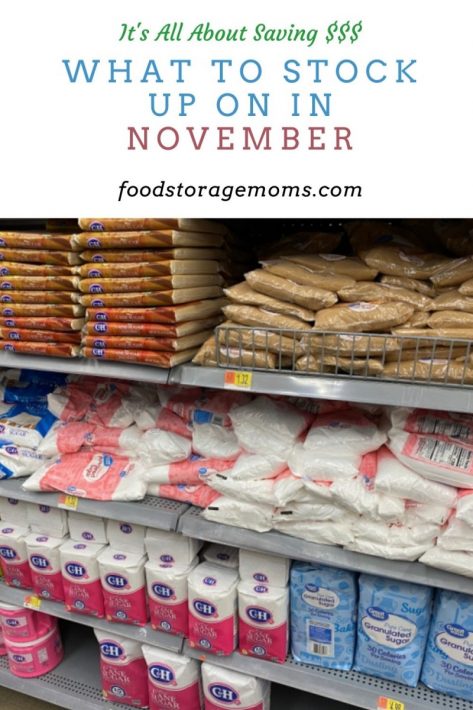 What To Stock Up On In November