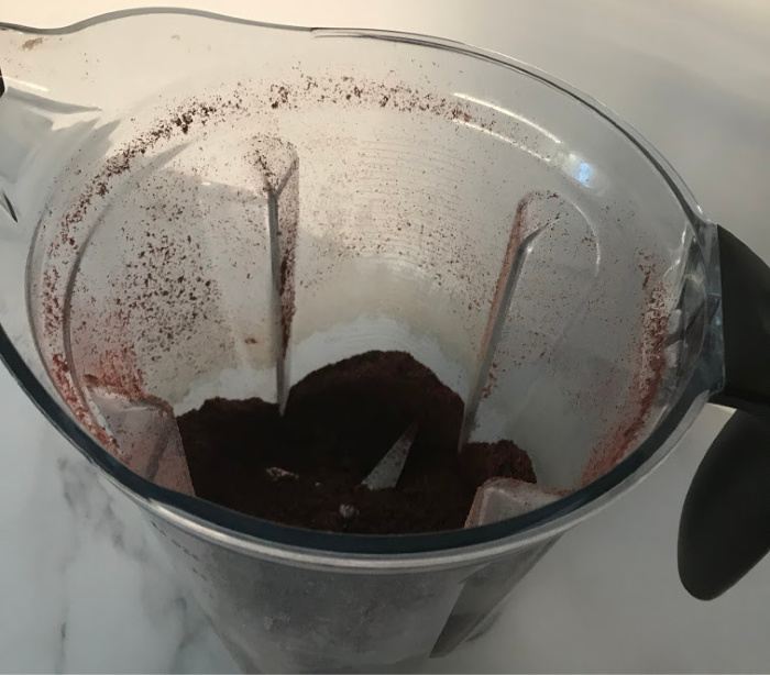 You can see the dehydrated Blueberries In The Blender