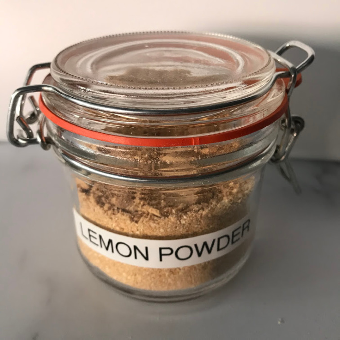 Storing Lemon Powder