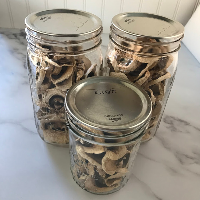 Dehydrating Mushrooms