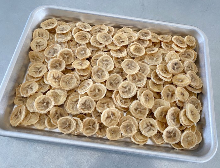 Conditioning the Dehydrated Bananas