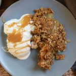 Caramel Apple Crisp With Homemade Caramel Sauce