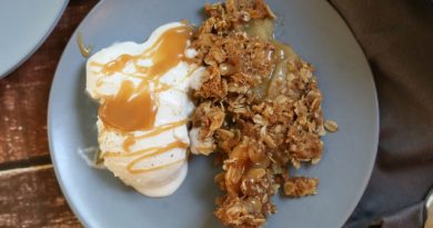 Caramel Apple Crisp With Homemade Caramel Sauce