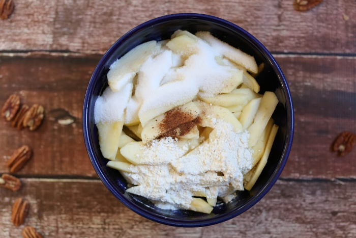 Caramel Apple Crisp With Homemade Caramel Sauce