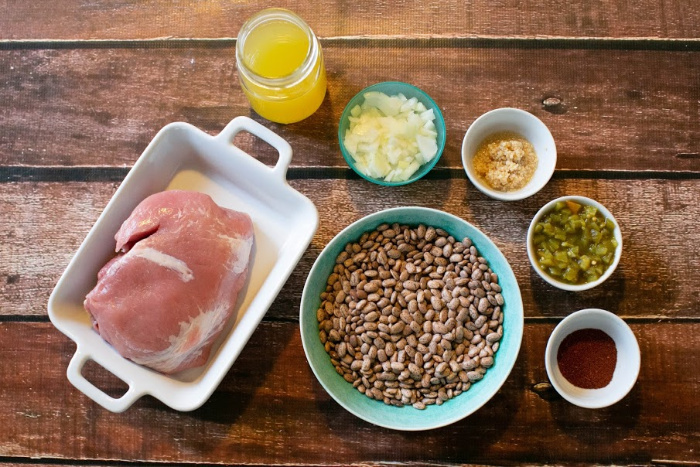 Assembling the ingredients for the chalupas