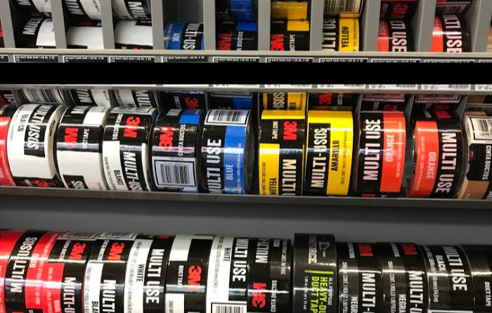 Duct Tape Hung A Rack At The Store