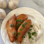 Honey Baked Chicken Tenderloin On A Plate