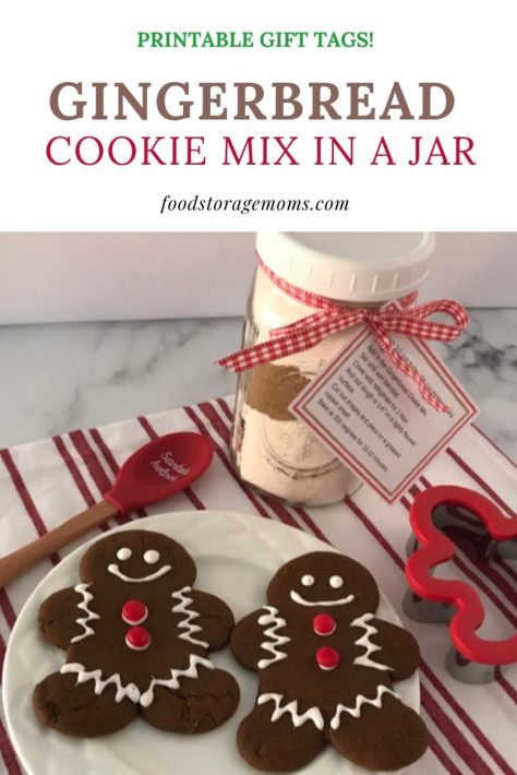 Gingerbread Cookie Dough Christmas Gift labels and Tags