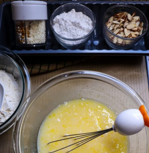 Assemble The Ingredients Before you Start The Almond Cake