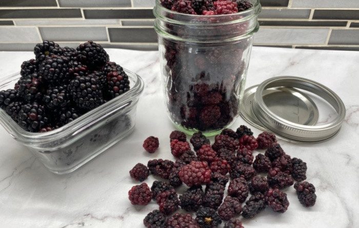 Blackberries in Jars